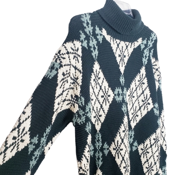 VINTAGE Jones New York Sport sweater hand knit handknit - Picture 2 of 5